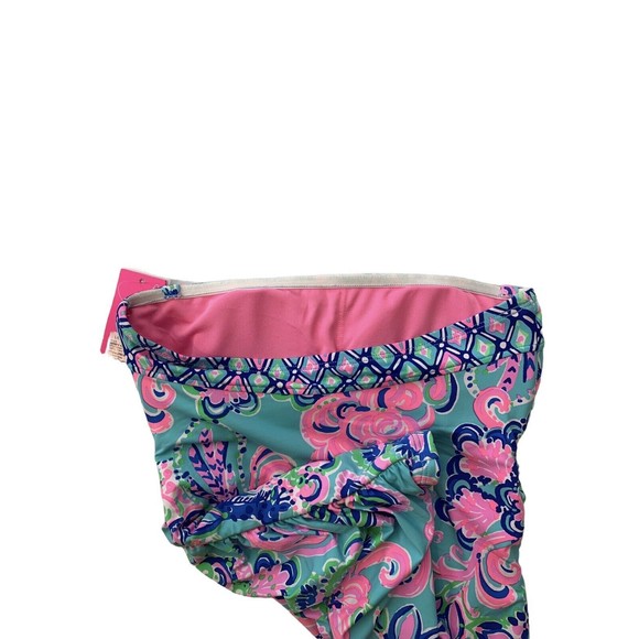 New LILLY PULITZER 0 JUSTINA TANKINI BLUE HORIZON JUNGLE SUNRISE - Picture 8 of 11